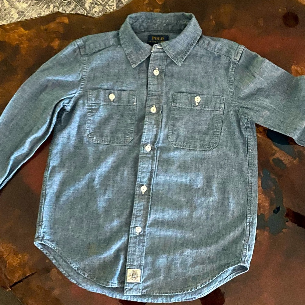 Ralph Lauren long sleeve dress shirt - boys 6 - perfect condition